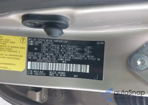 2006 Toyota Highlander Limited V6 z USA, uszkodzony, nr VIN JTEDP21A260111671